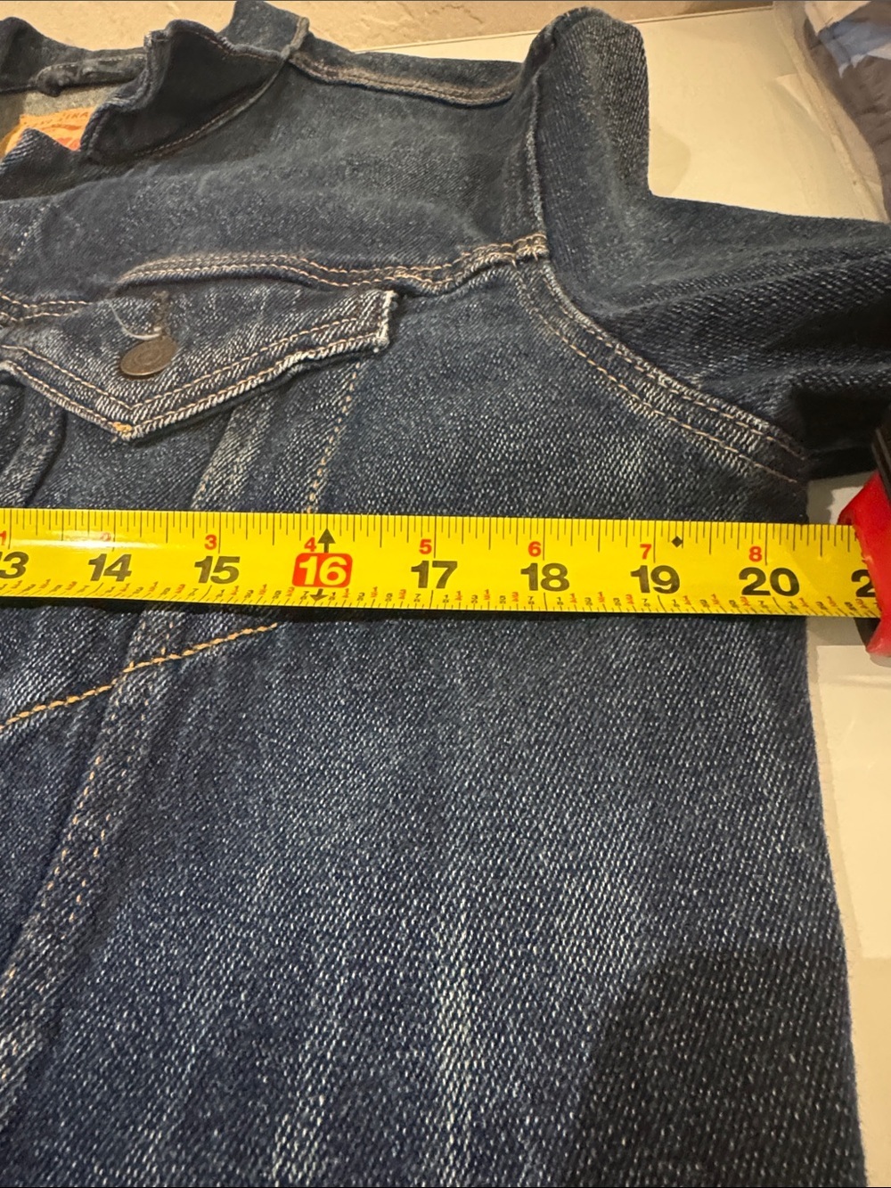 Levi's Men's Denim Trucker Jacket - Indigo Blue - Picture 7 of 7